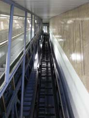 omytí prosklené plochy výtahového eskalátoru zakázka od firmy Shindler